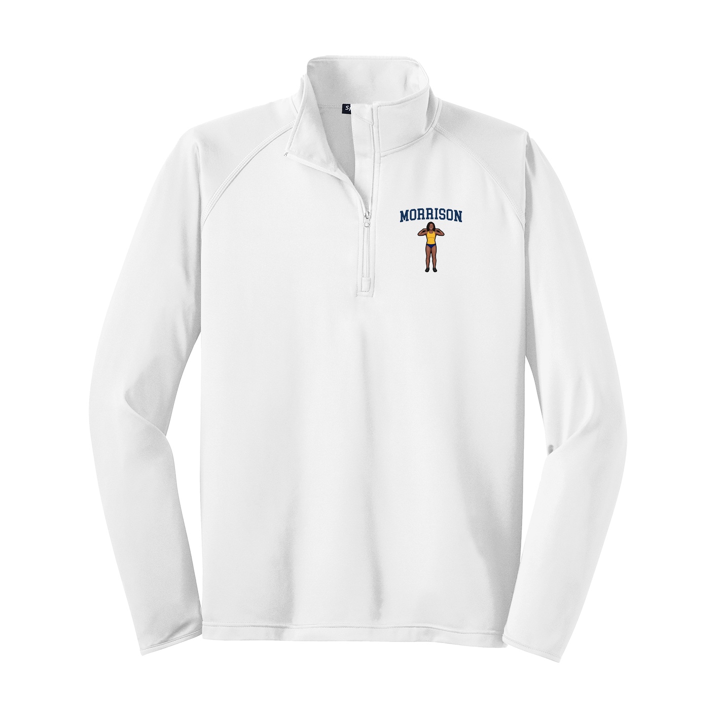 Q-Zip Pullover — Shirsey in White