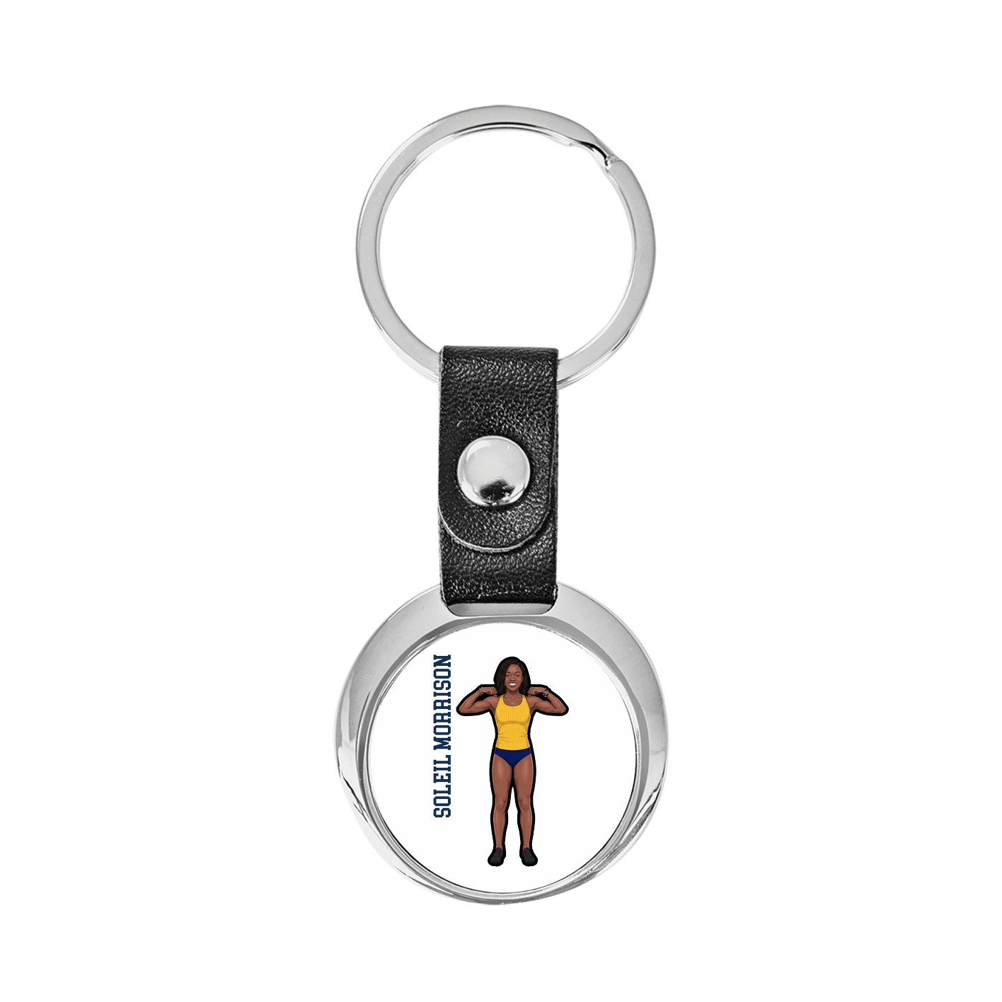 Key Chain — Name Vertical in Classic