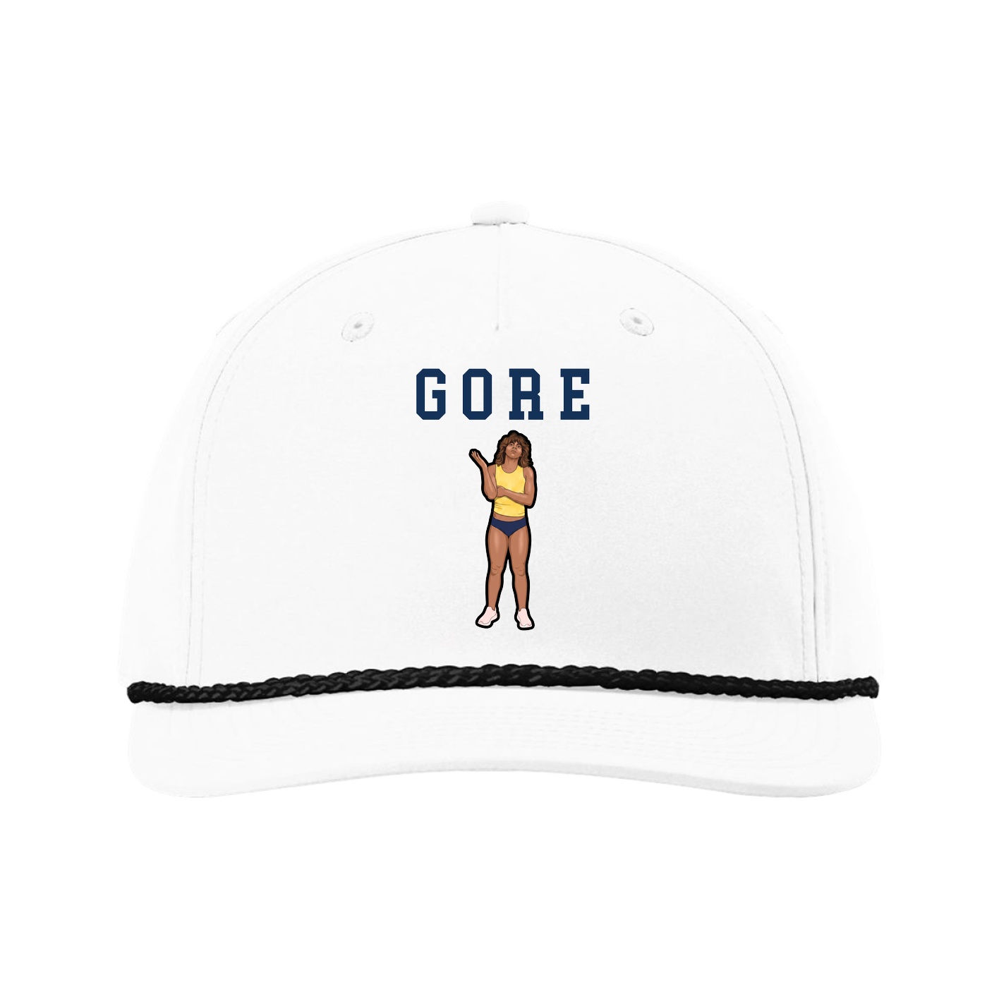 Five-Panel Classic Rope Cap — Shirsey in White