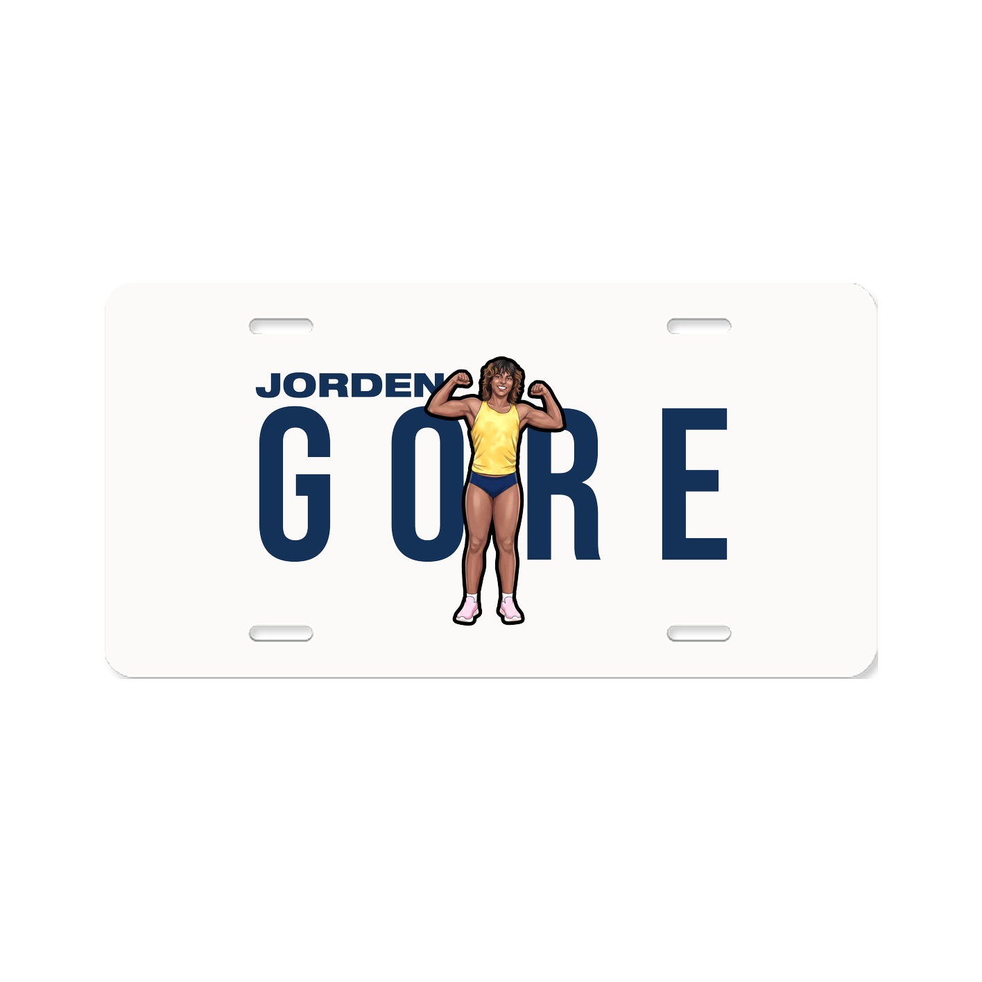 License Plate — Player Name in Classic