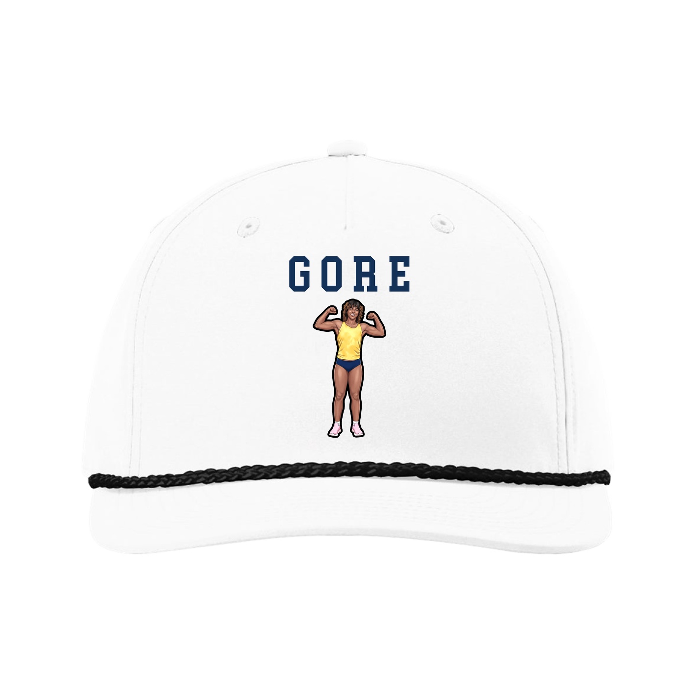 Five-Panel Classic Rope Cap — Shirsey in White