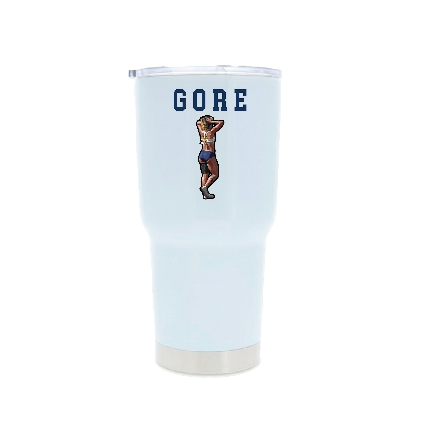 30oz Stainless Steel Tumbler — Shirsey in White