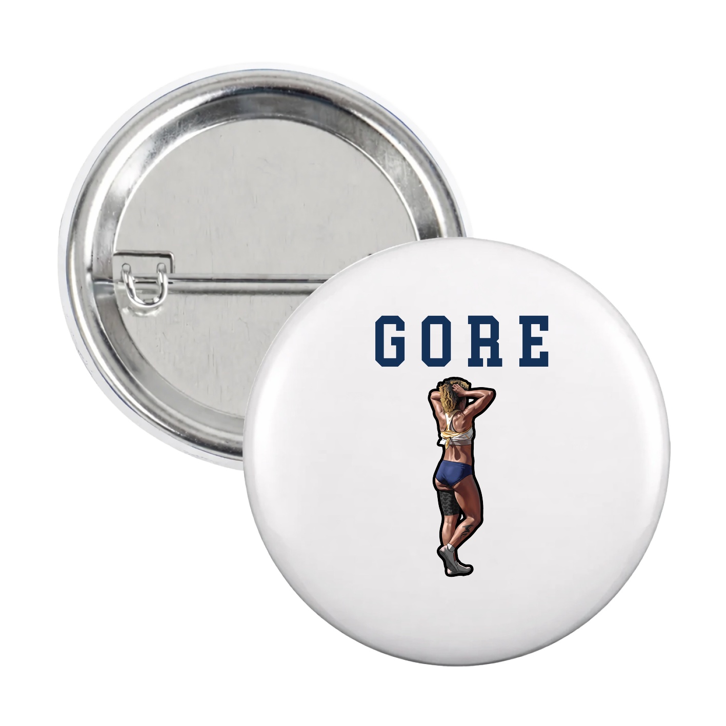 Game Day Button — Shirsey in White