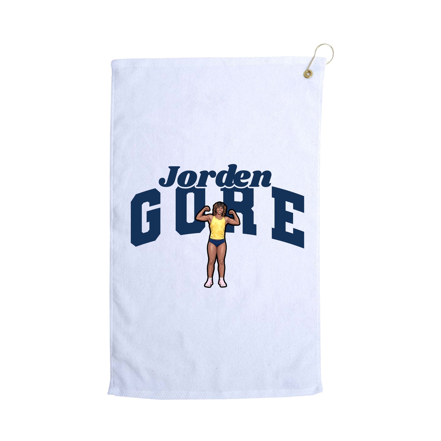 Golf Towel — Signature Arch in White