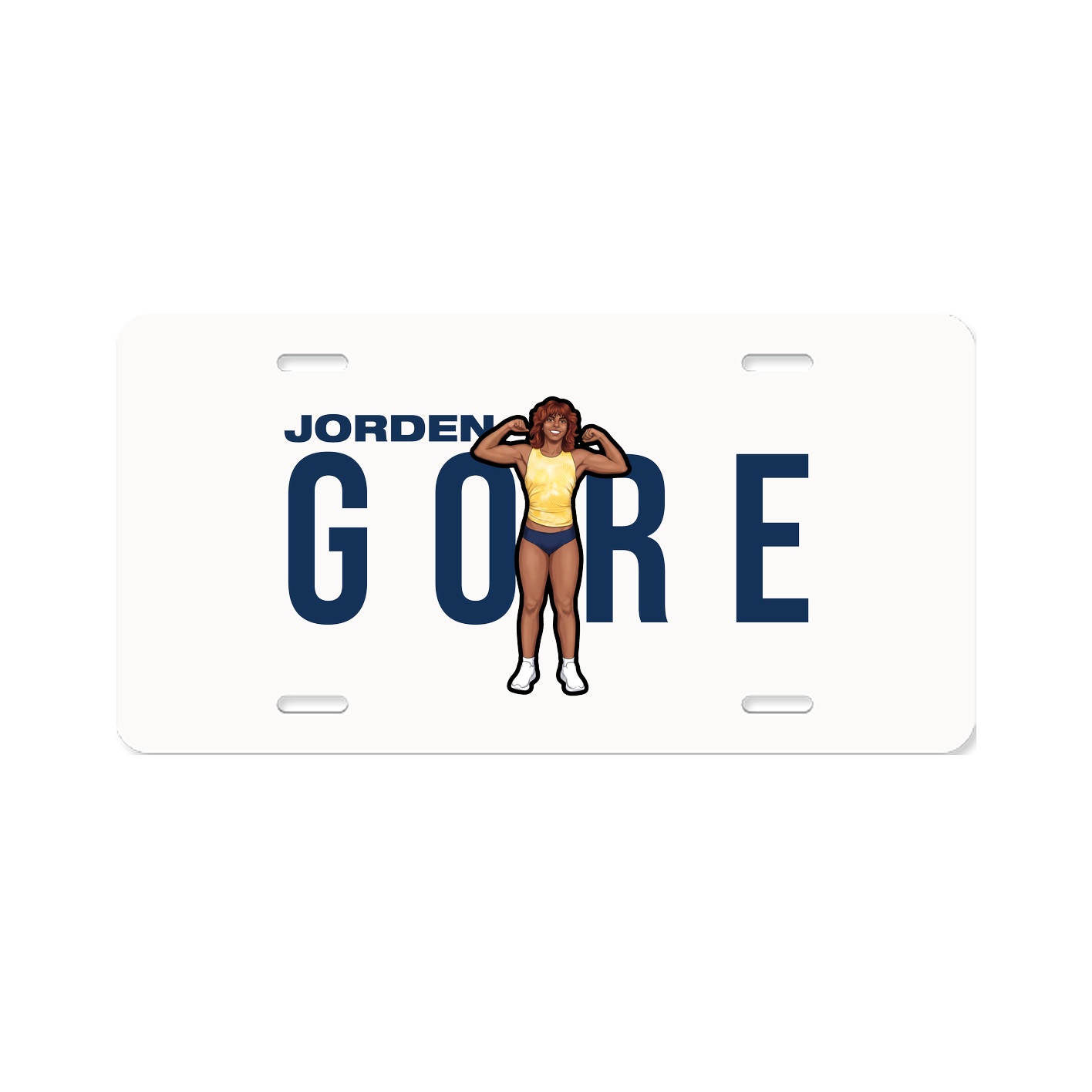 License Plate — Player Name in Classic