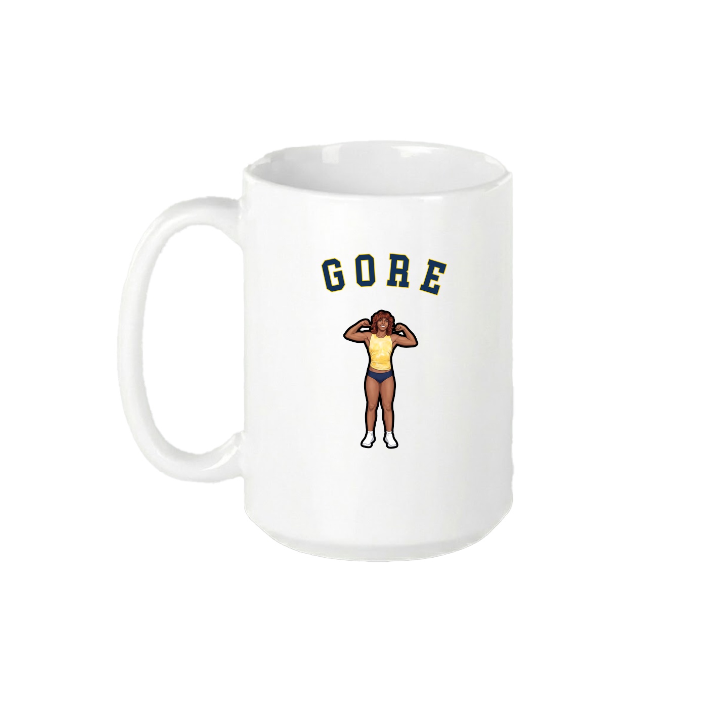 15oz Coffee Mug — Shirsey Arch in White