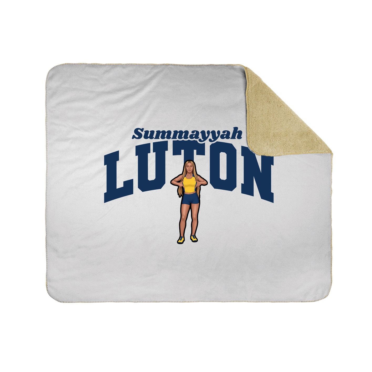 Throw Blanket — Signature Arch in White