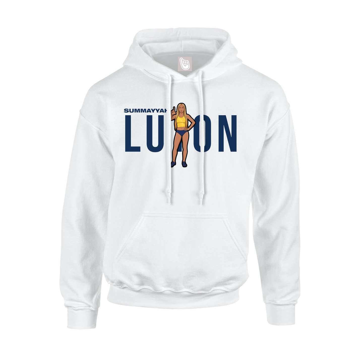 Youth Hoodie — Player Name in White