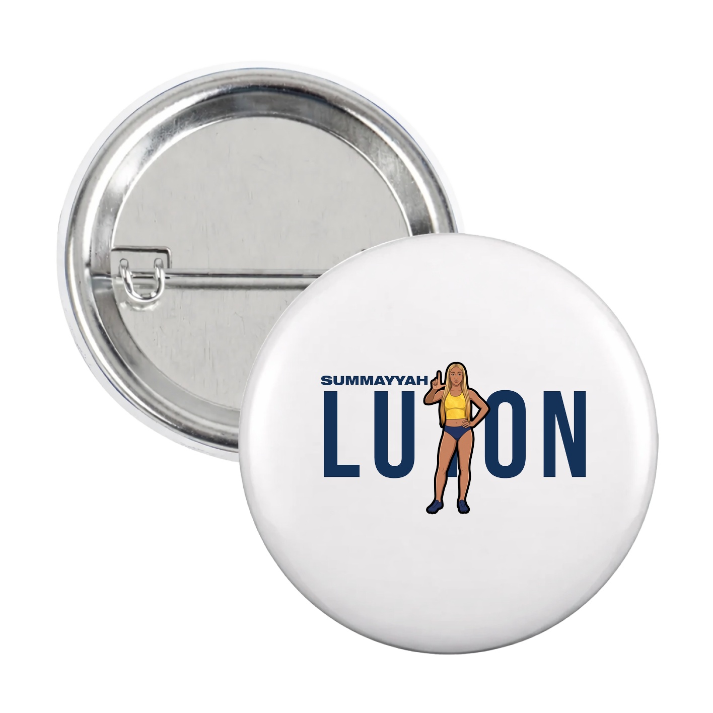 Game Day Button — Player Name in White