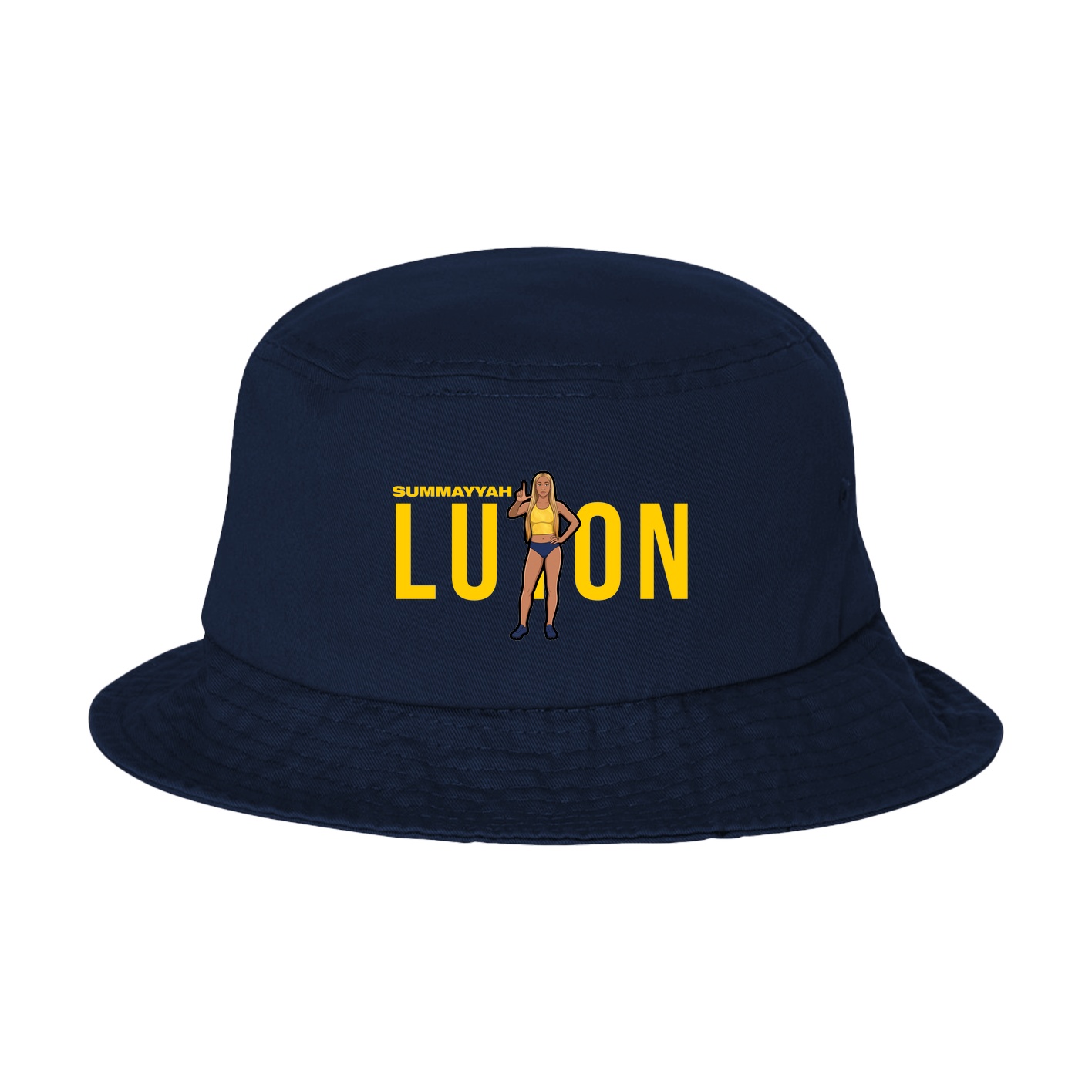 Bucket Cap — Player Name in Navy