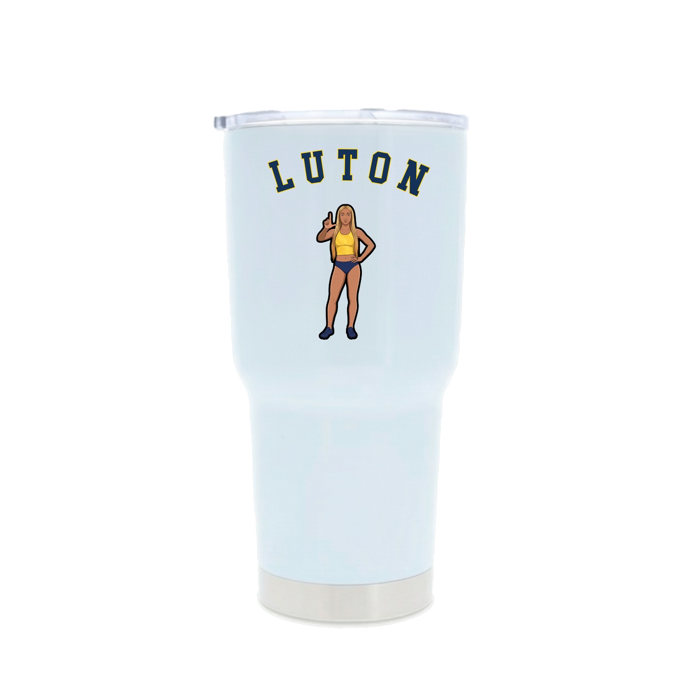 30oz Stainless Steel Tumbler — Shirsey Arch in White