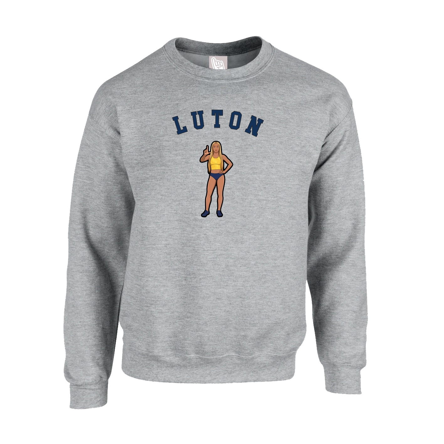 Fleece Crew — Shirsey Arch in Grey