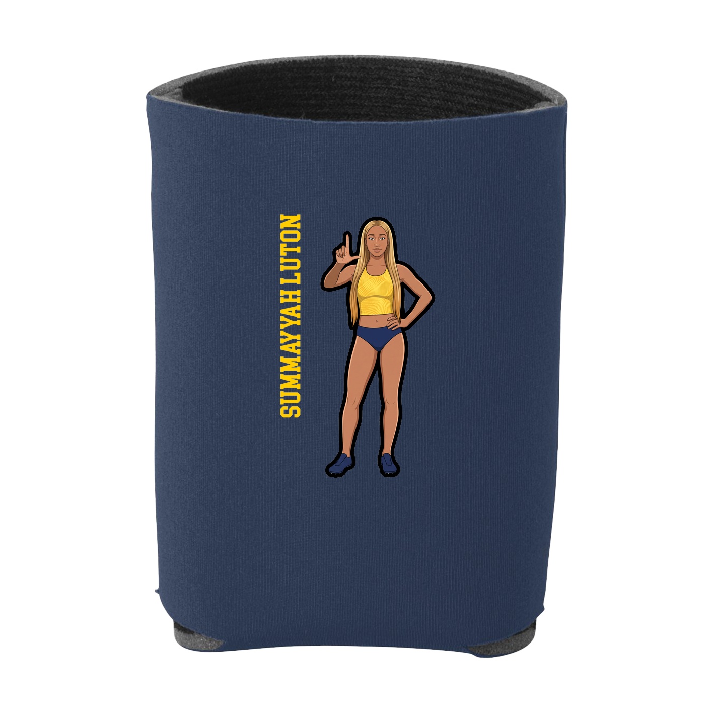 Can Holder — Name Vertical in Navy