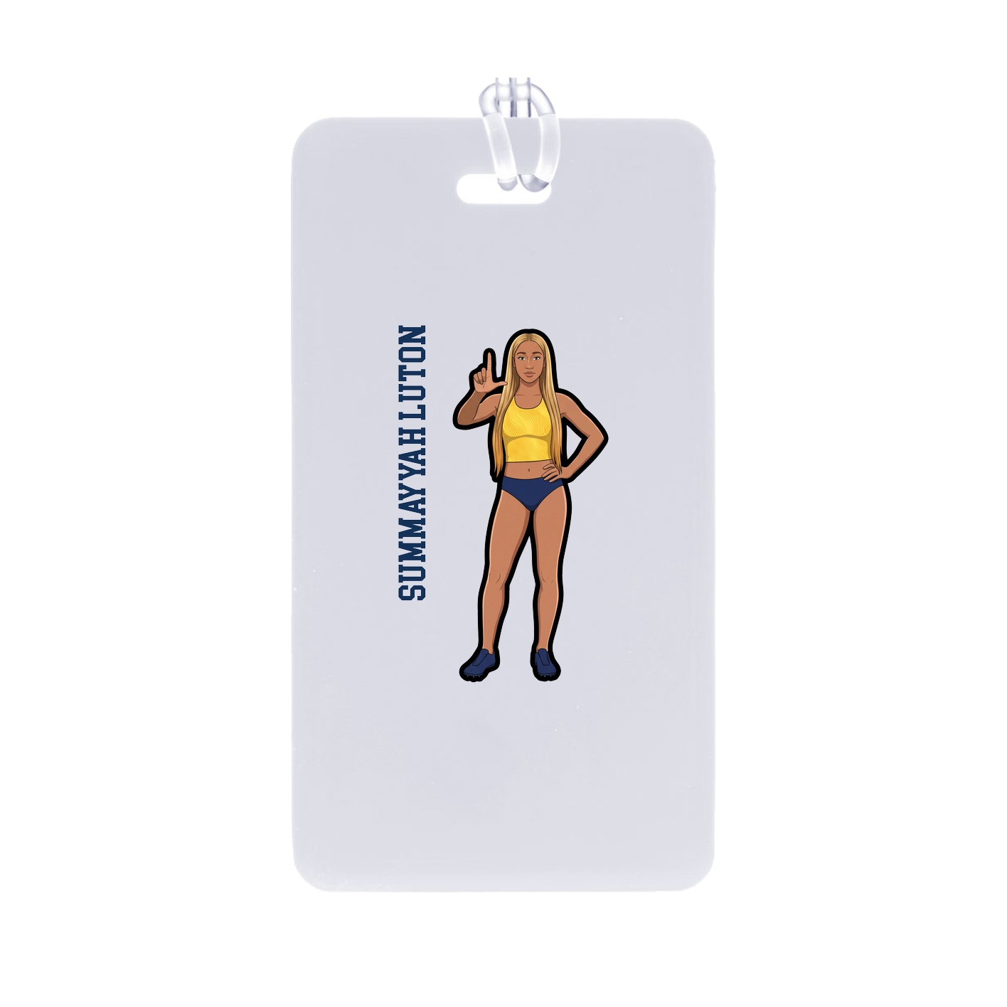 Bag Tag — Name Vertical in Classic