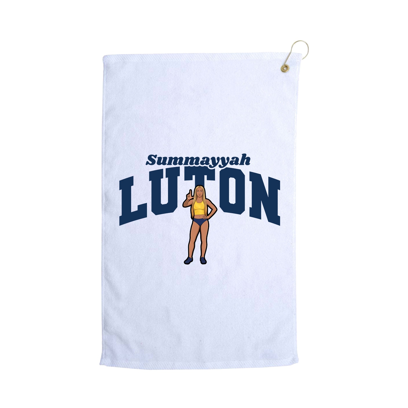 Golf Towel — Signature Arch in White