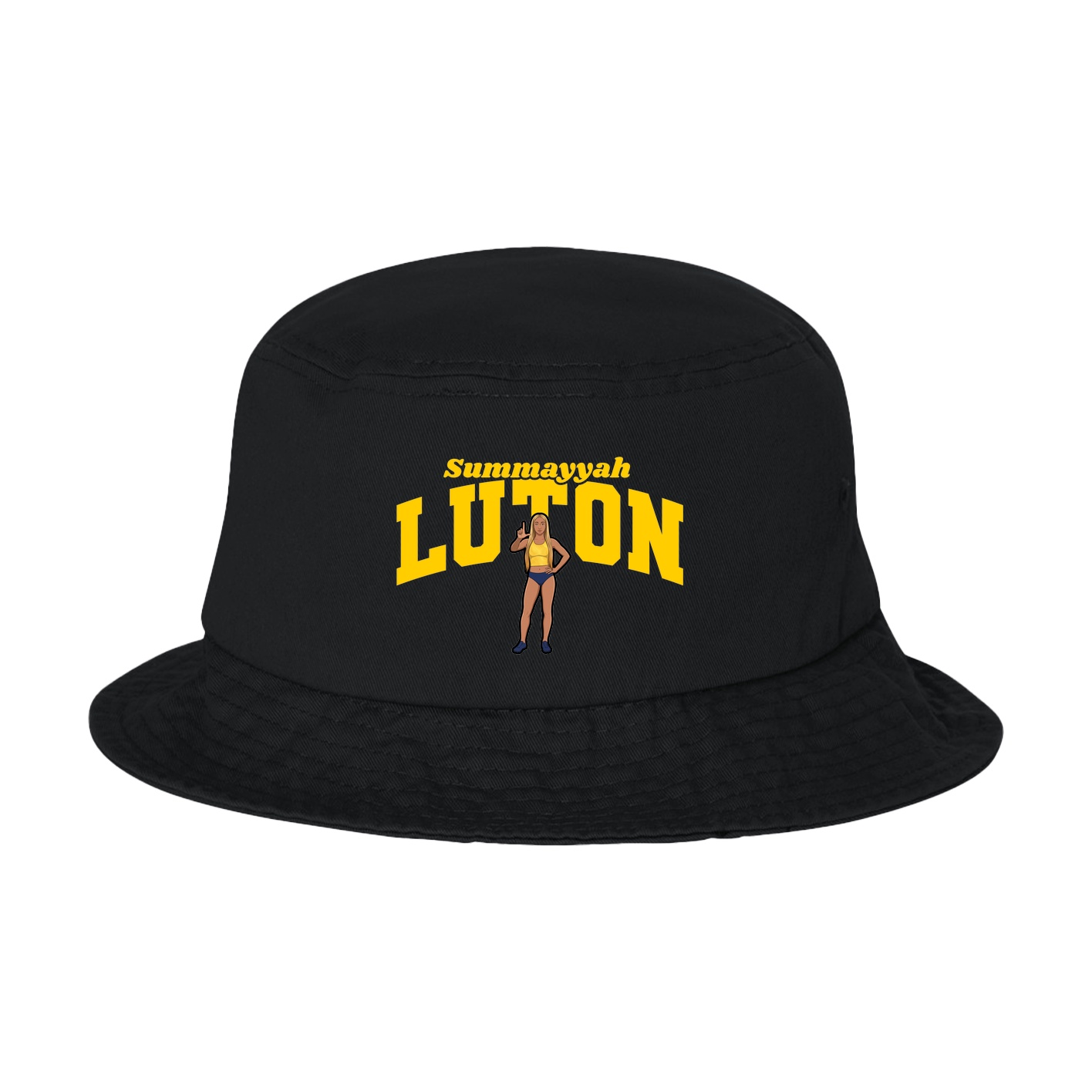 Bucket Cap — Signature Arch in Black