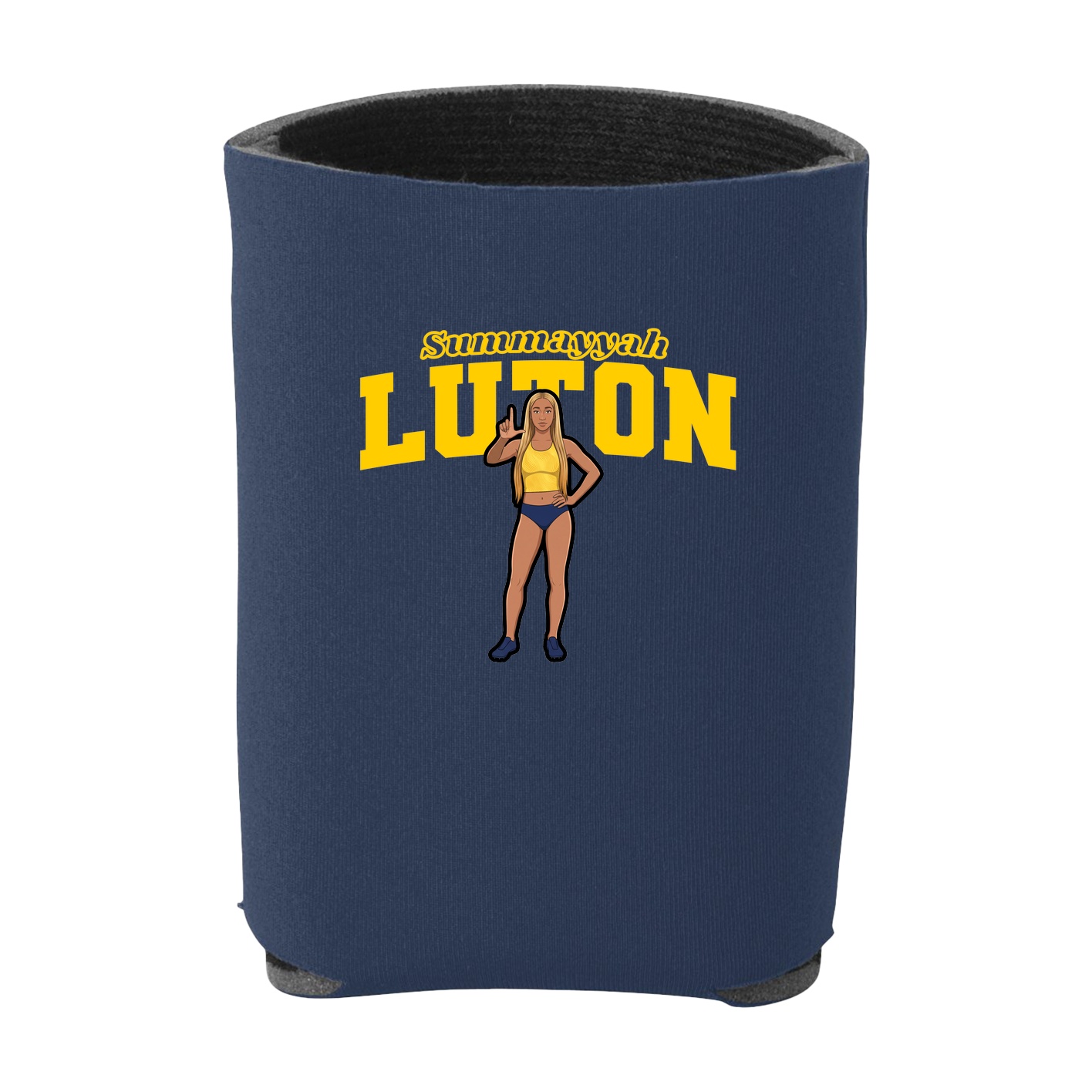 Can Holder — Name Arch in Navy