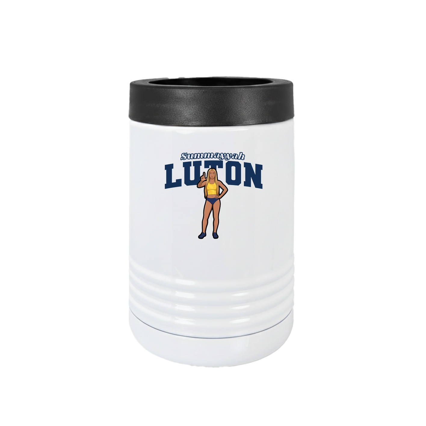 Beverage Holder — Name Arch in White