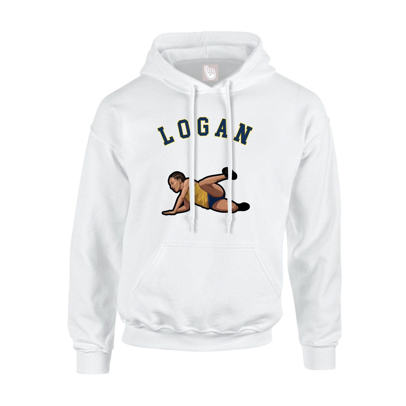 Hoodie — Shirsey Arch in White