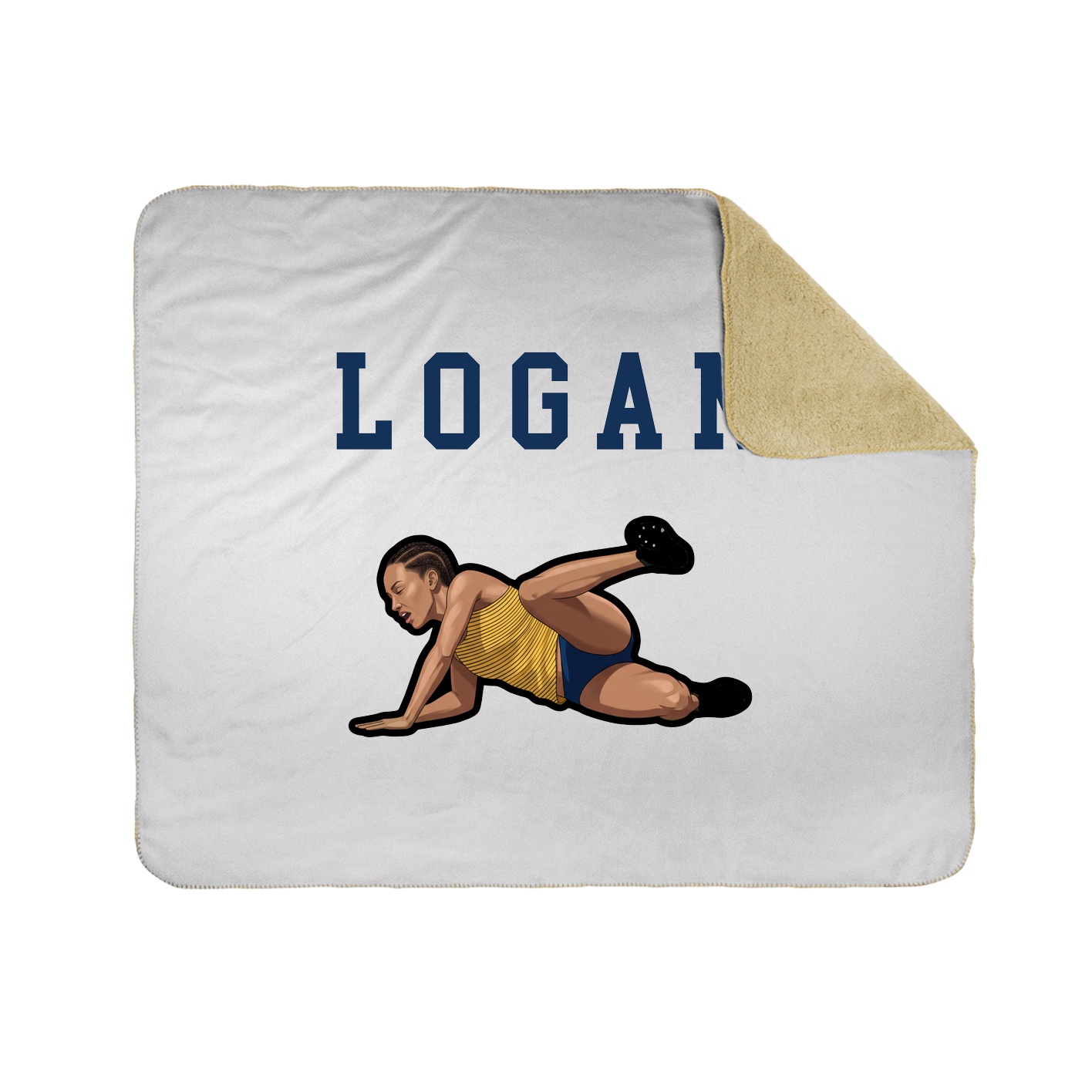 Throw Blanket — Shirsey in White