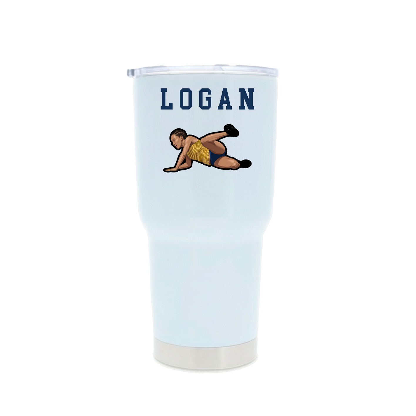 30oz Stainless Steel Tumbler — Shirsey in White