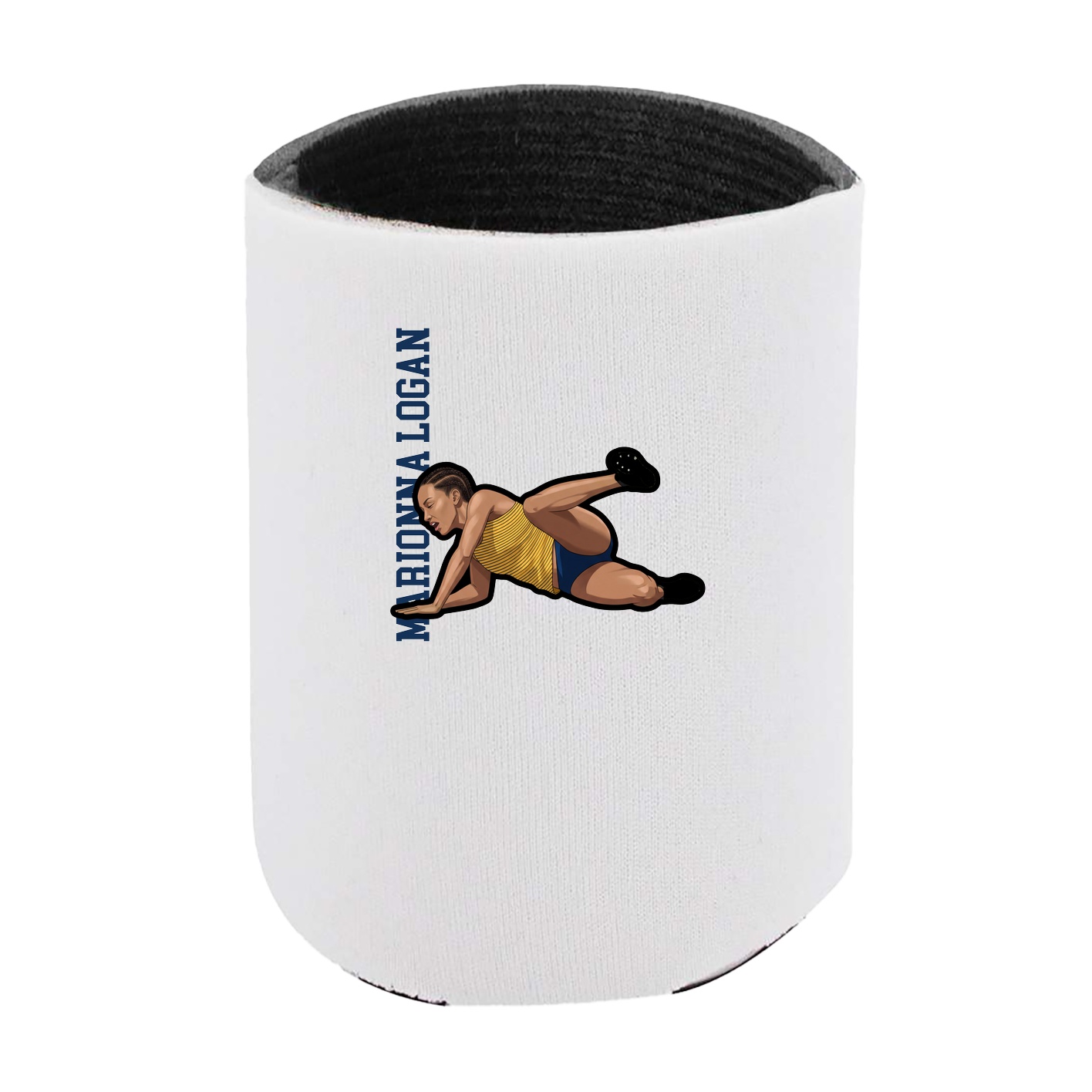 Can Holder — Name Vertical in White