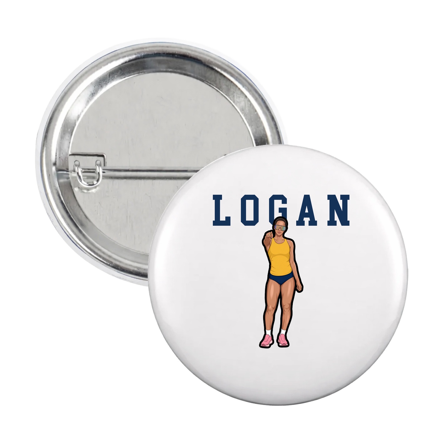 Game Day Button — Shirsey in White