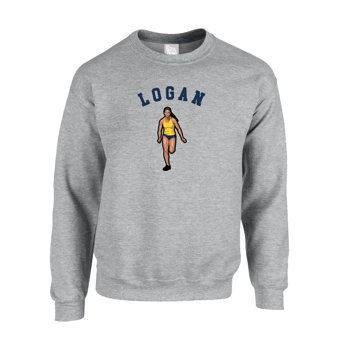 Fleece Crew — Shirsey Arch in Grey