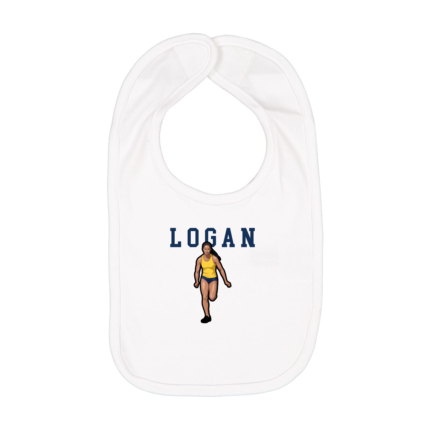 Infant Bib — Shirsey in White