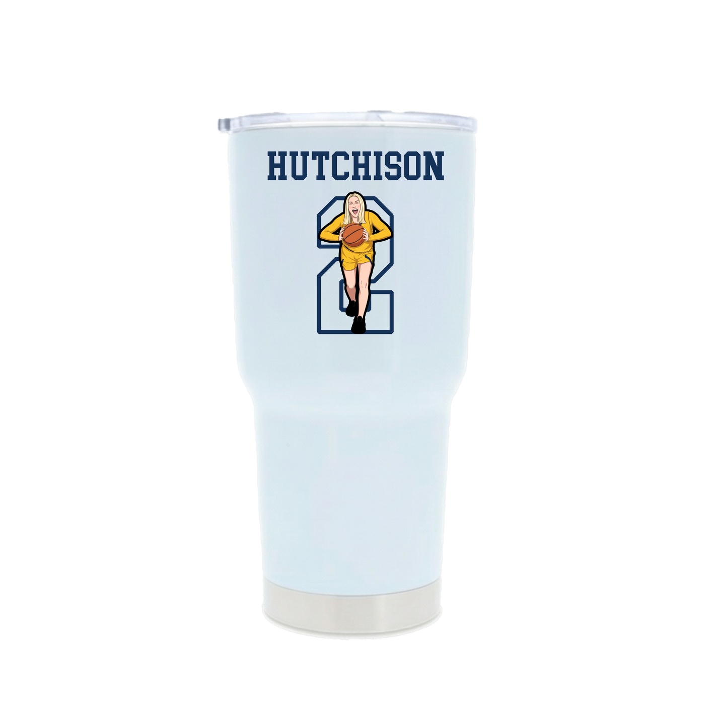 30oz Stainless Steel Tumbler — Shirsey in White