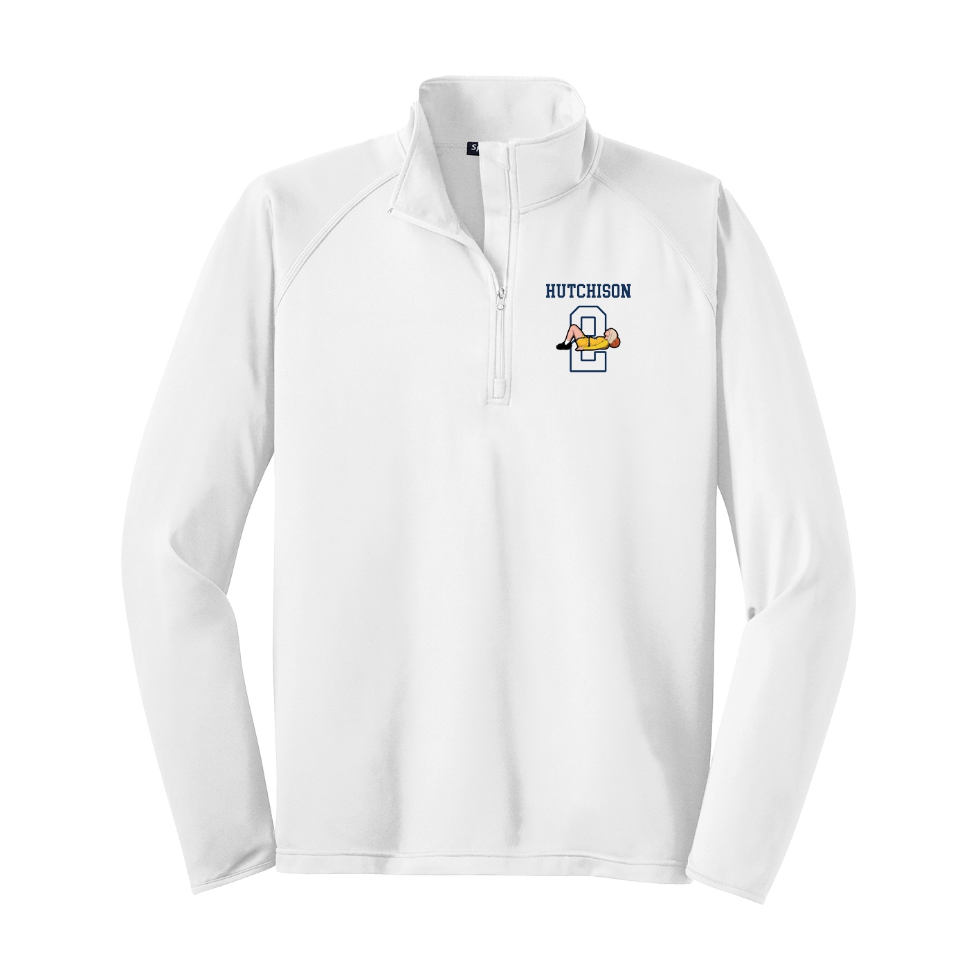 Q-Zip Pullover — Shirsey in White