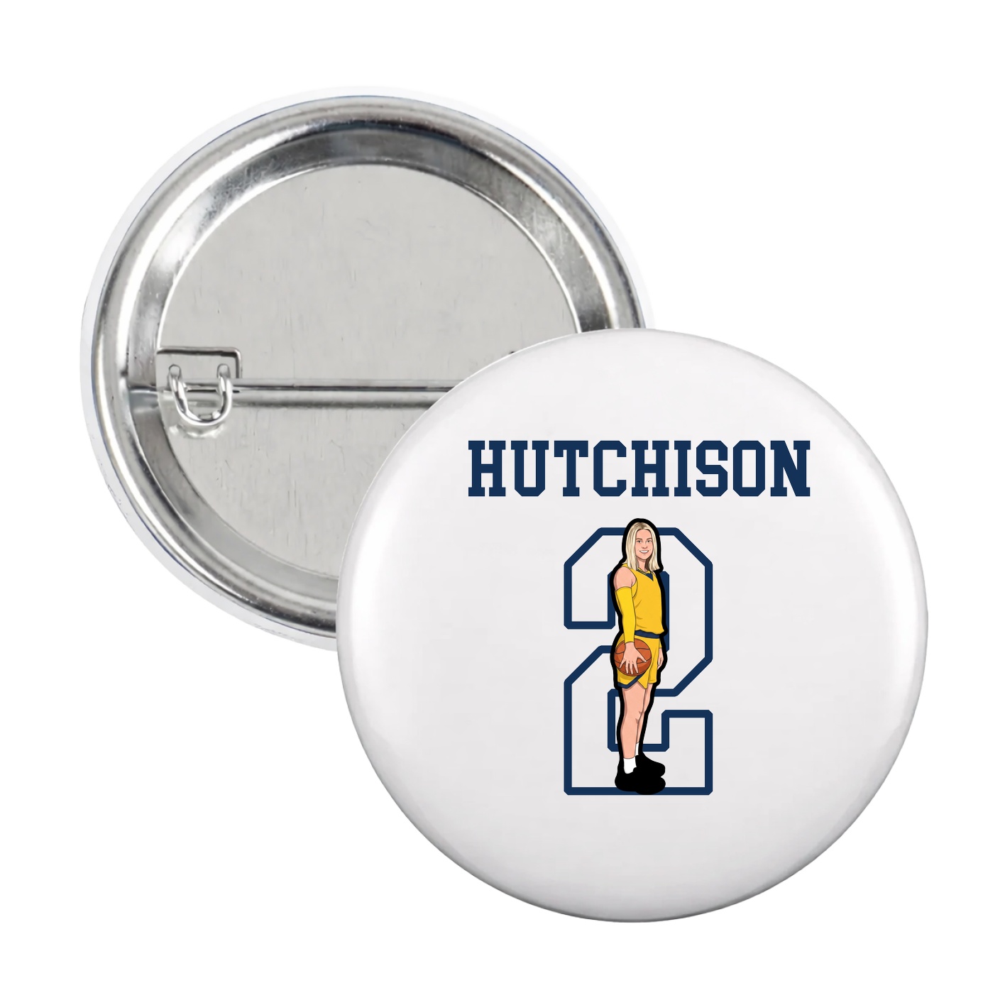 Game Day Button — Shirsey in White