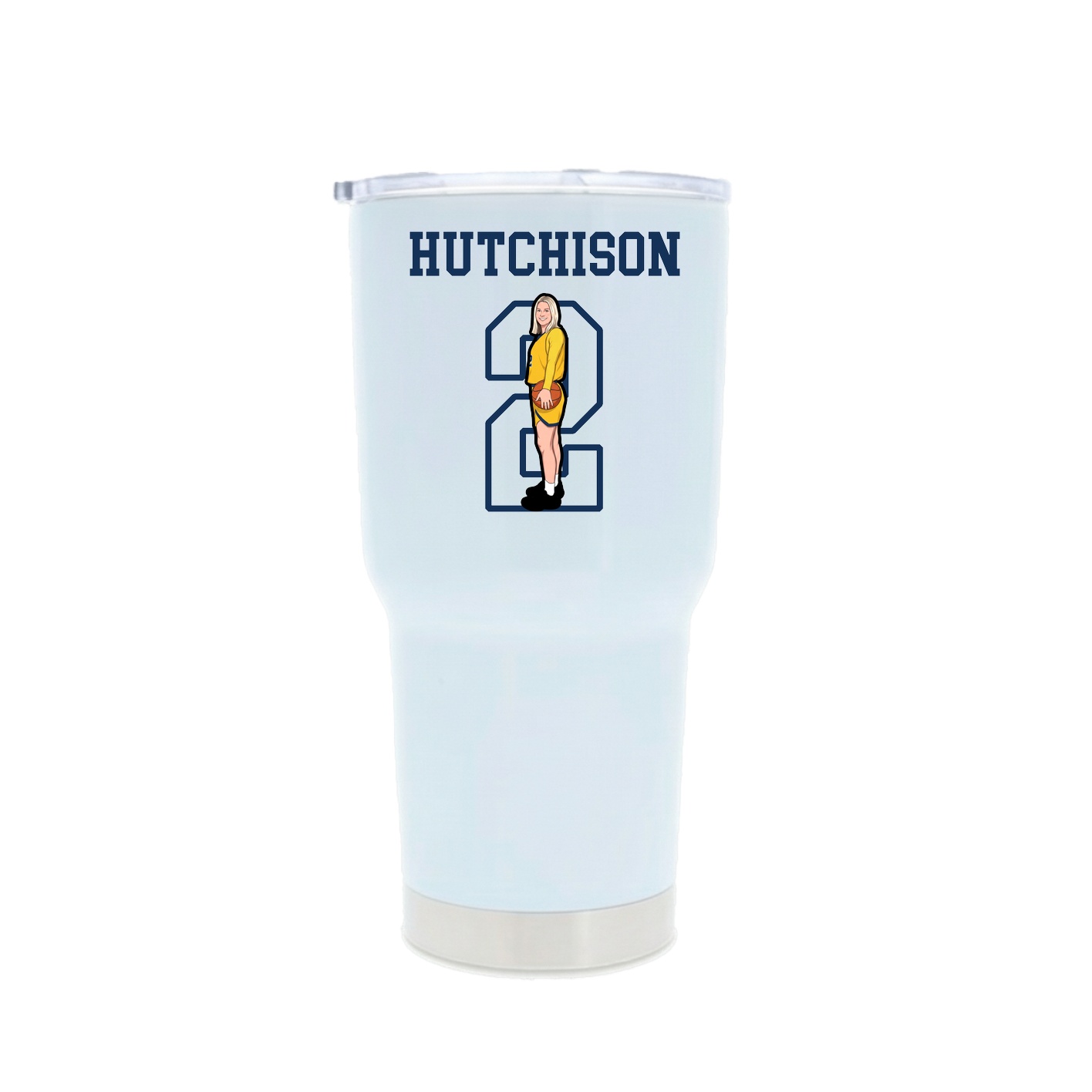 30oz Stainless Steel Tumbler — Shirsey in White