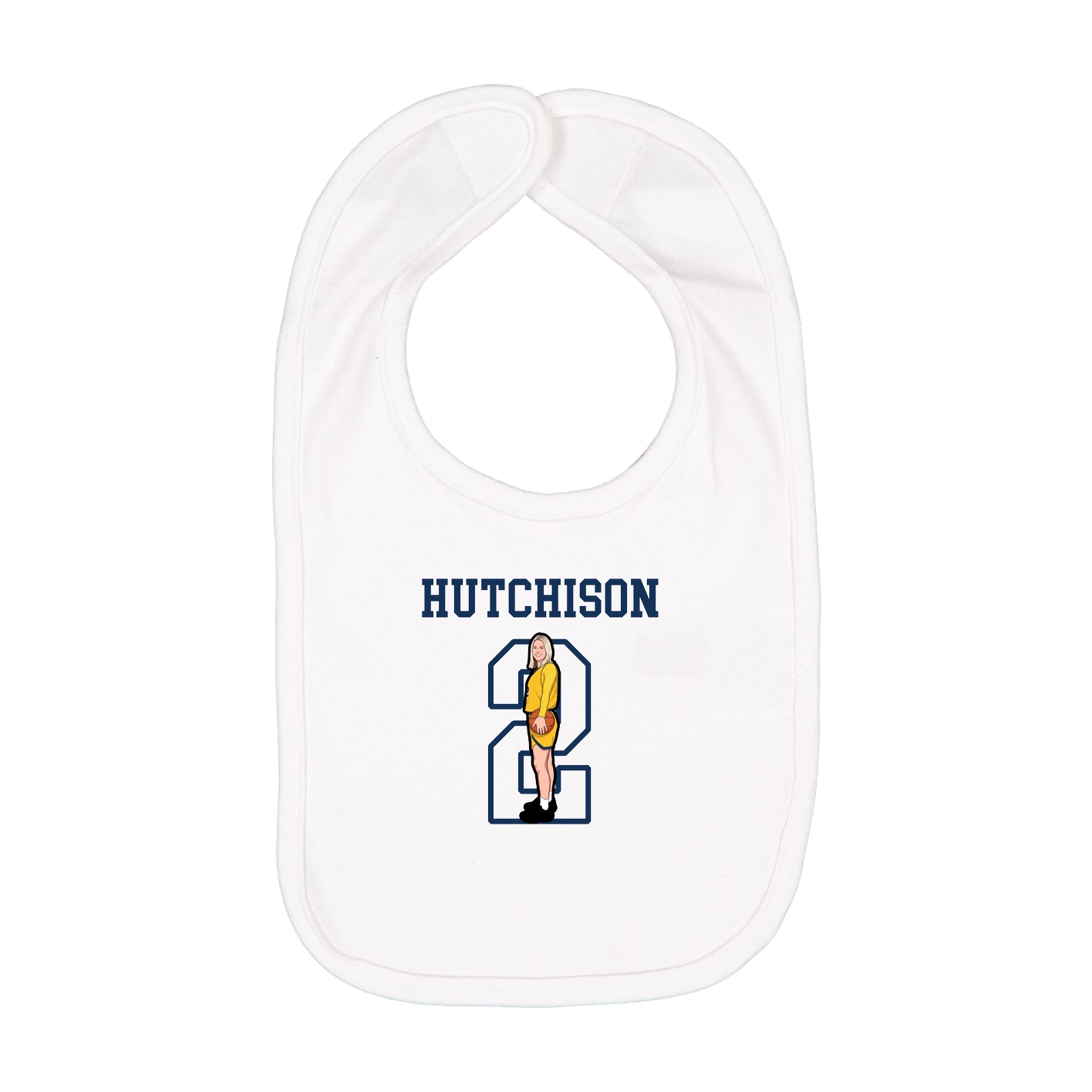 Infant Bib — Shirsey in White