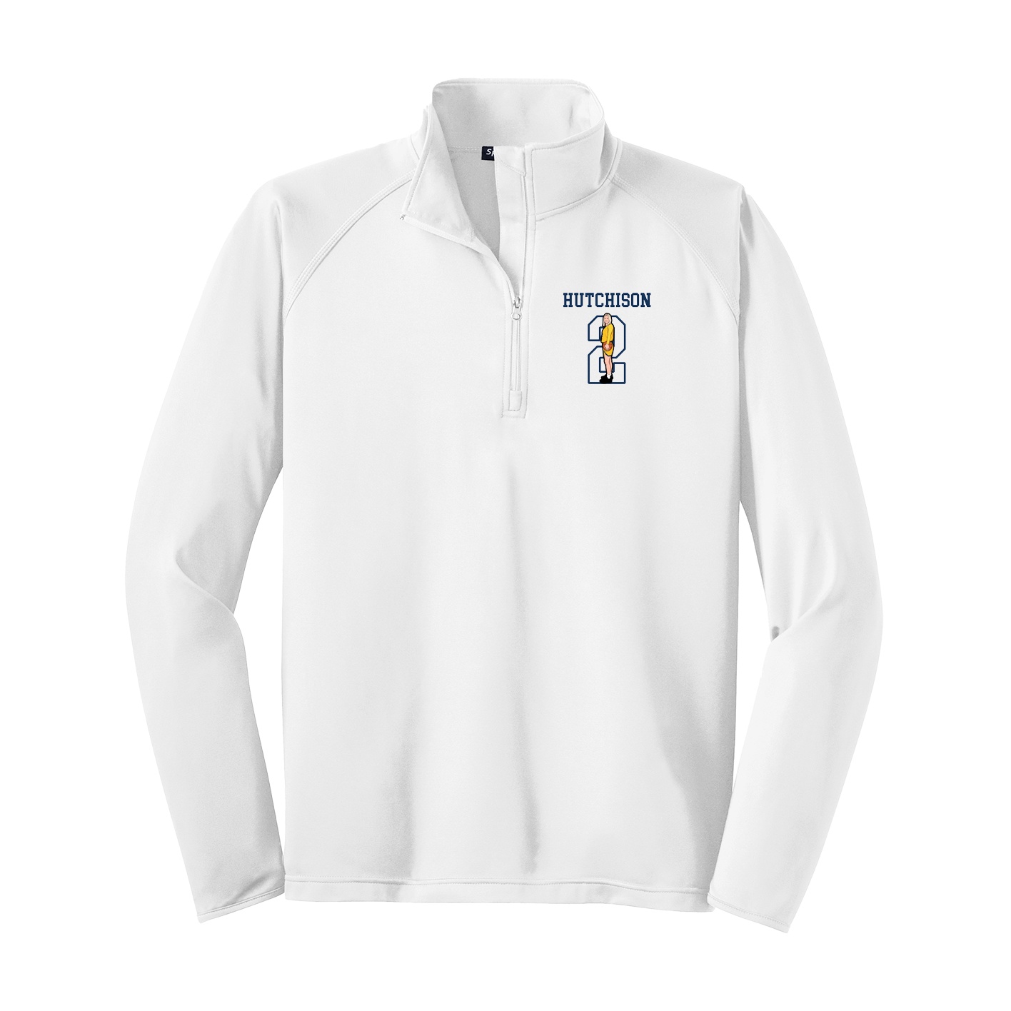 Q-Zip Pullover — Shirsey in White