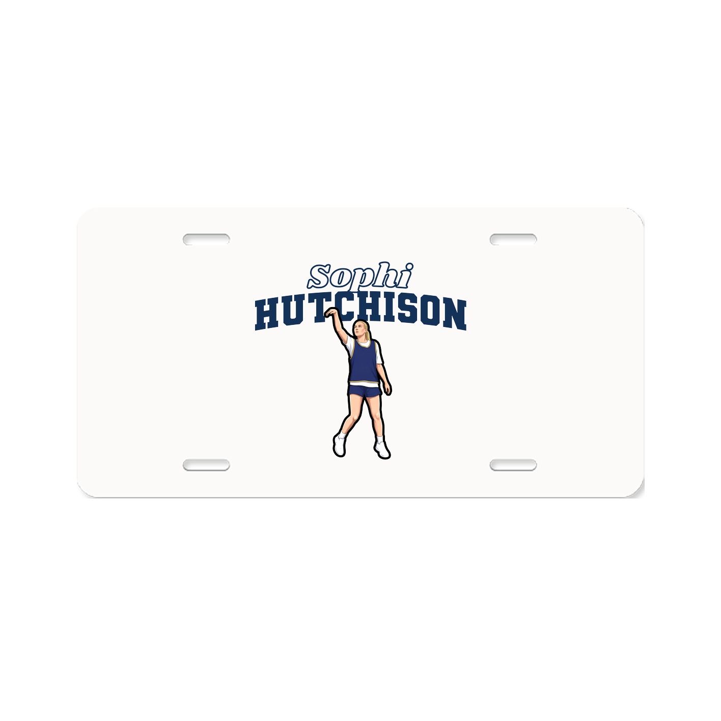 License Plate — Name Arch in Classic