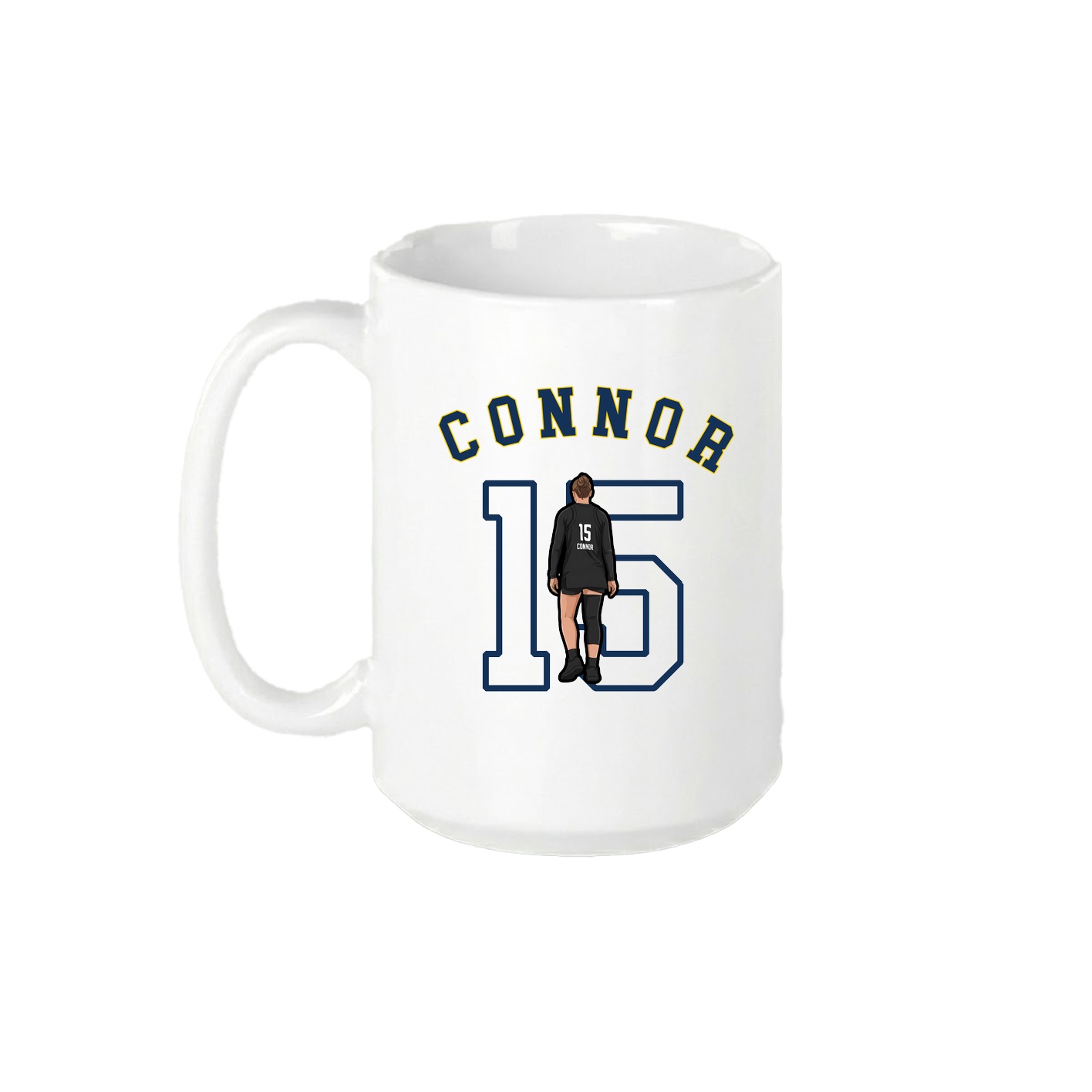 15oz Coffee Mug — Shirsey Arch in White