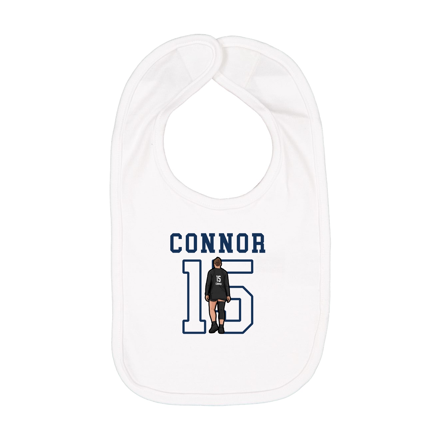 Infant Bib — Shirsey in White