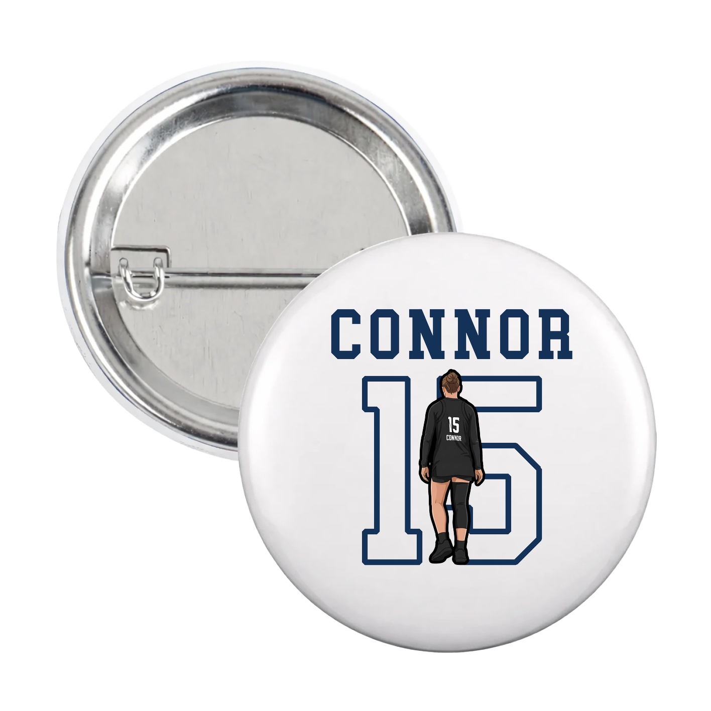 Game Day Button — Shirsey in White