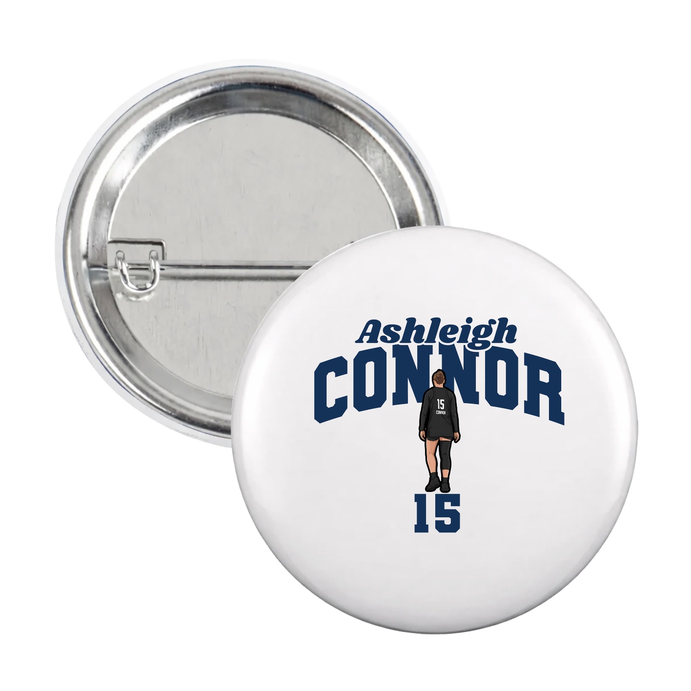 Game Day Button — Signature Arch in White