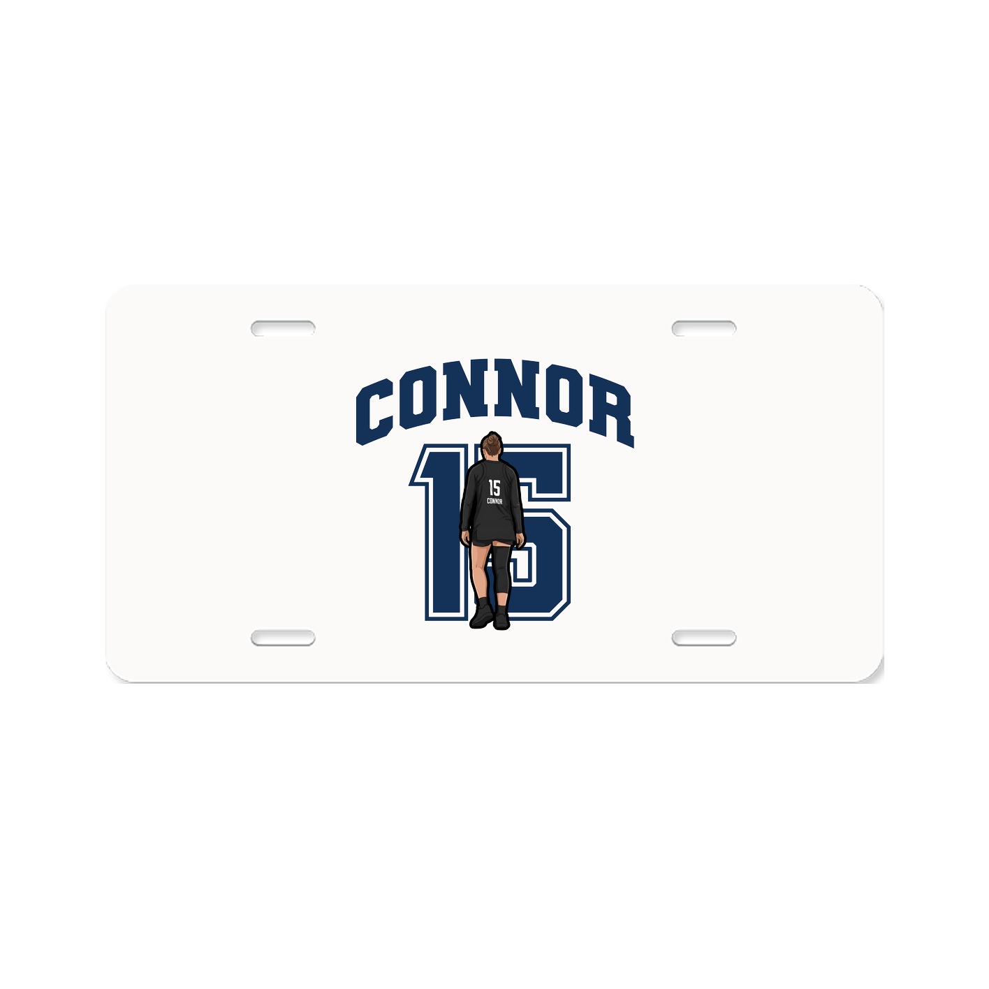 License Plate — Number in Classic