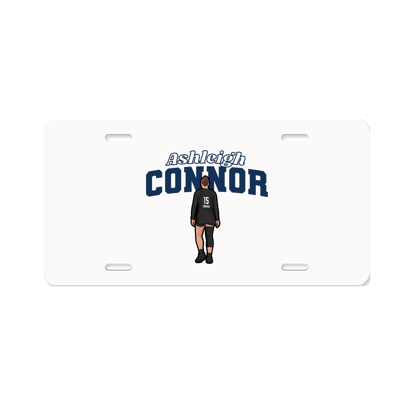 License Plate — Name Arch in Classic