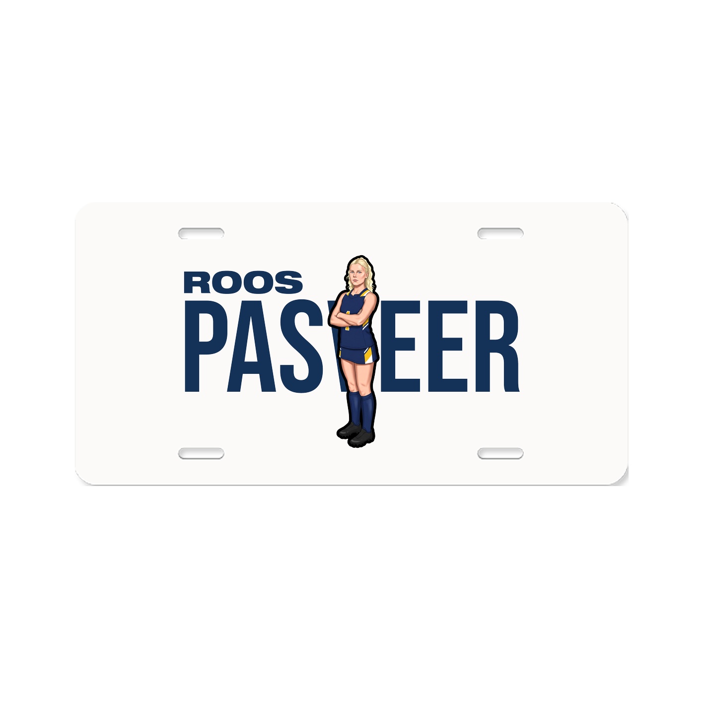 License Plate — Player Name in Classic