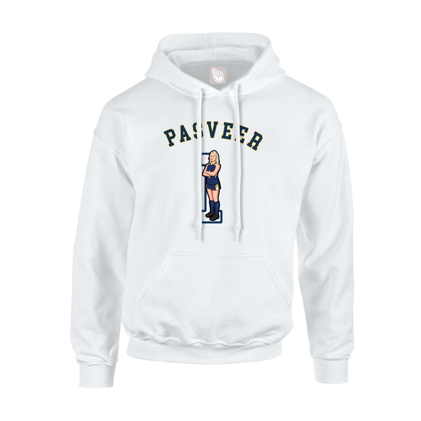 Hoodie — Shirsey Arch in White
