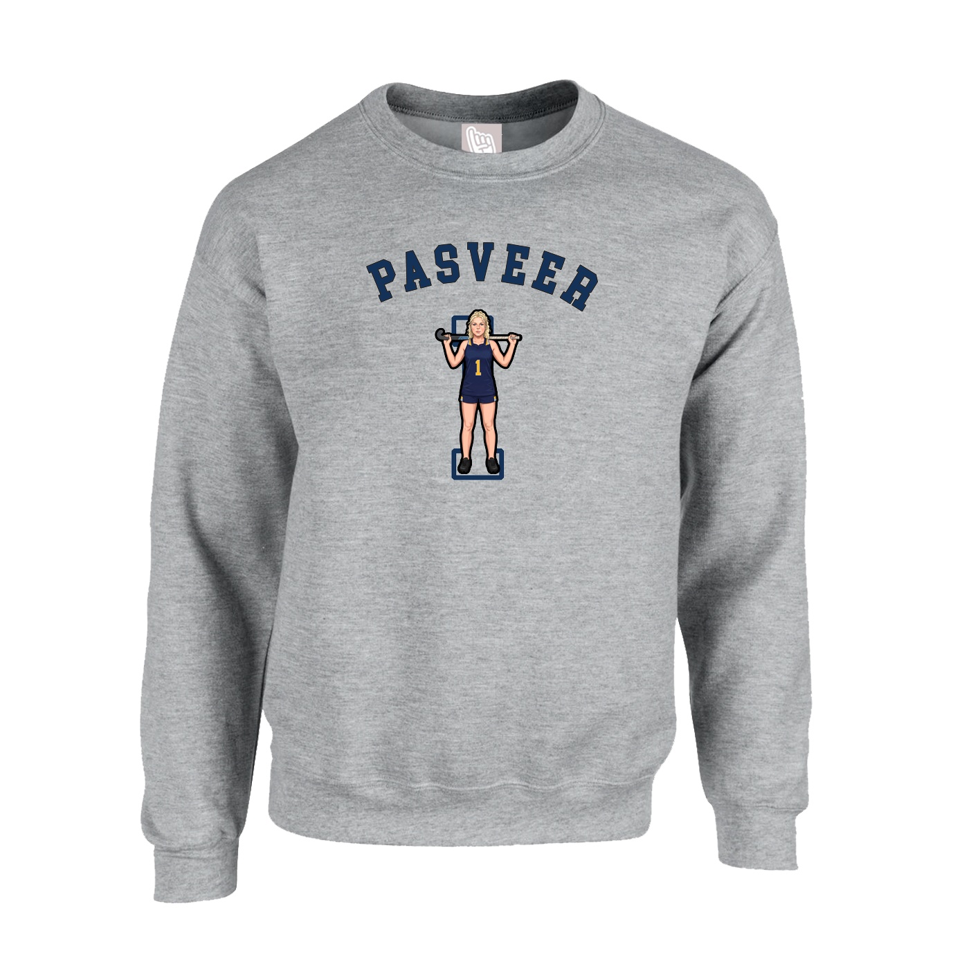 Fleece Crew — Shirsey Arch in Grey