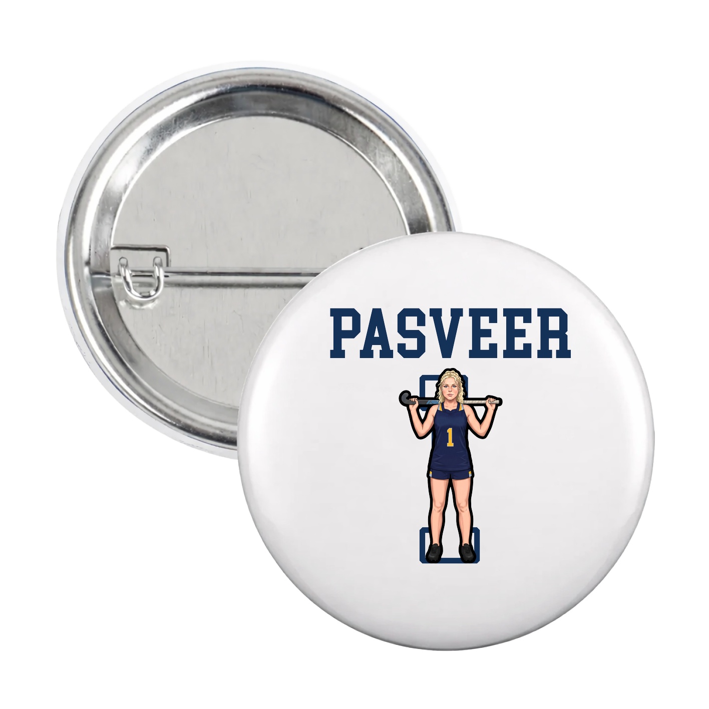 Game Day Button — Shirsey in White