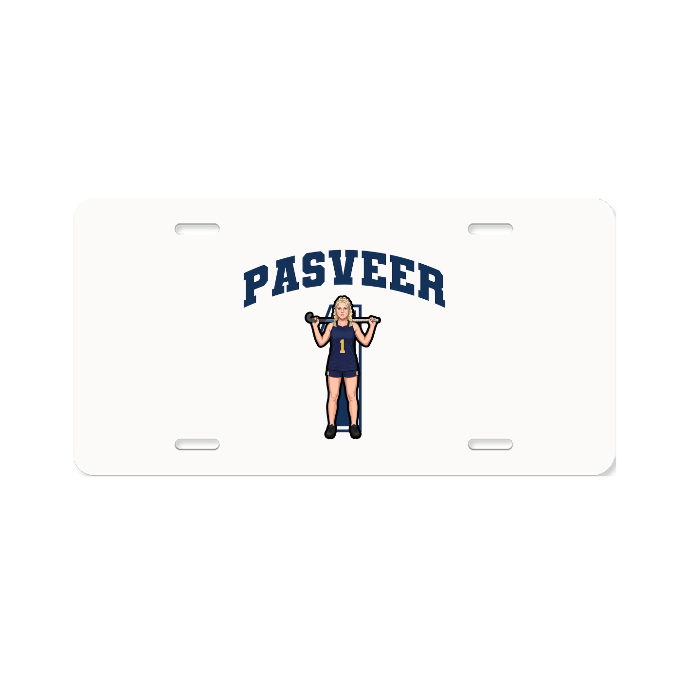 License Plate — Number in Classic
