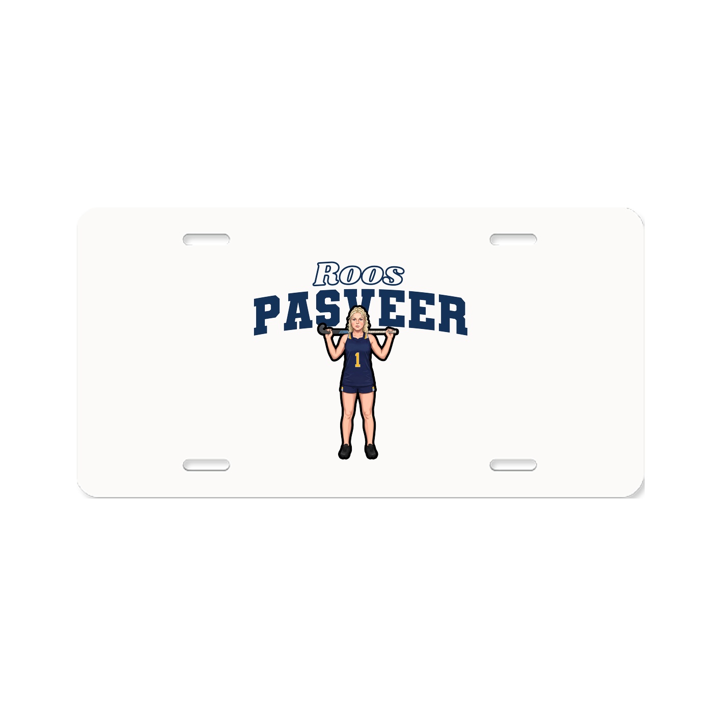 License Plate — Name Arch in Classic