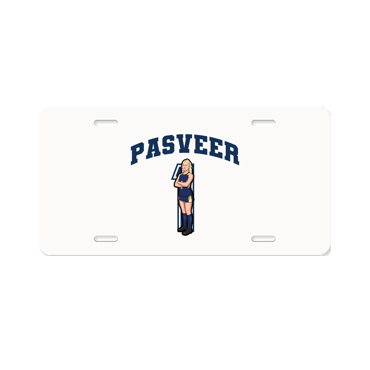 License Plate — Number in Classic