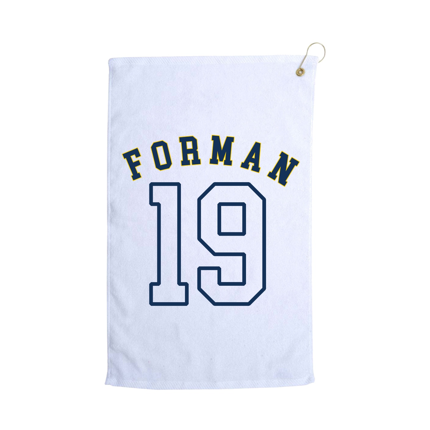 Golf Towel — Shirsey Arch in White